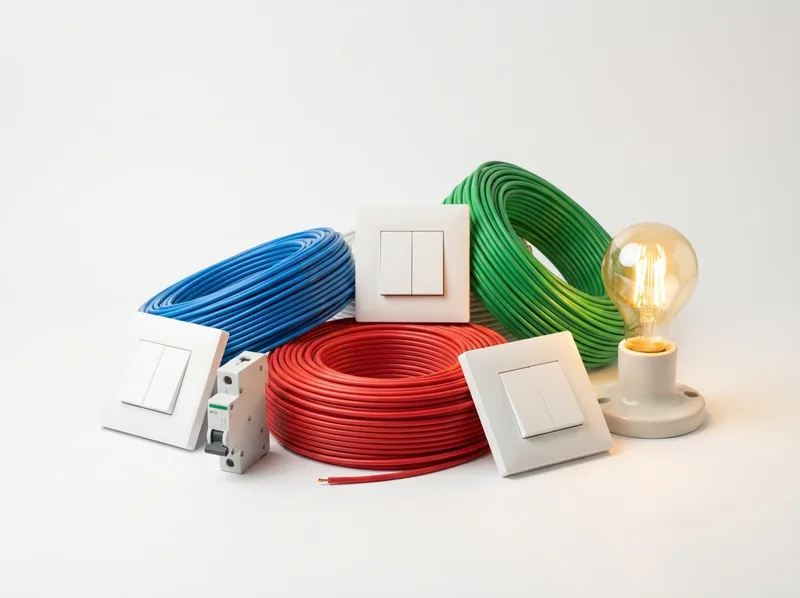 Electrical supplies in Pune — Polycab wires and cables, switches, MCBs and lighting from Philips, Crompton and Bajaj