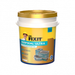 Dr. Fixit Roofseal Ultra PU-hybrid elastic roof waterproofing coating bucket