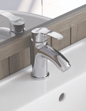 Essco Cosmo coordinated faucet collection for complete bathroom