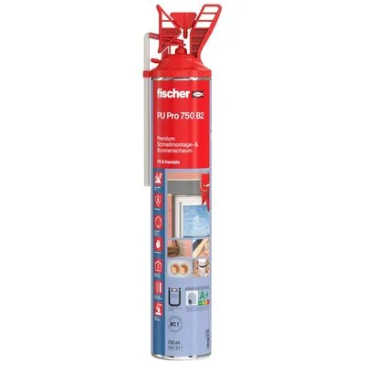 Fischer PU Pro polyurethane construction foam can