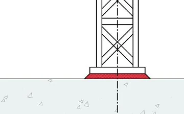 Fosroc Conbextra non-shrink cementitious grout