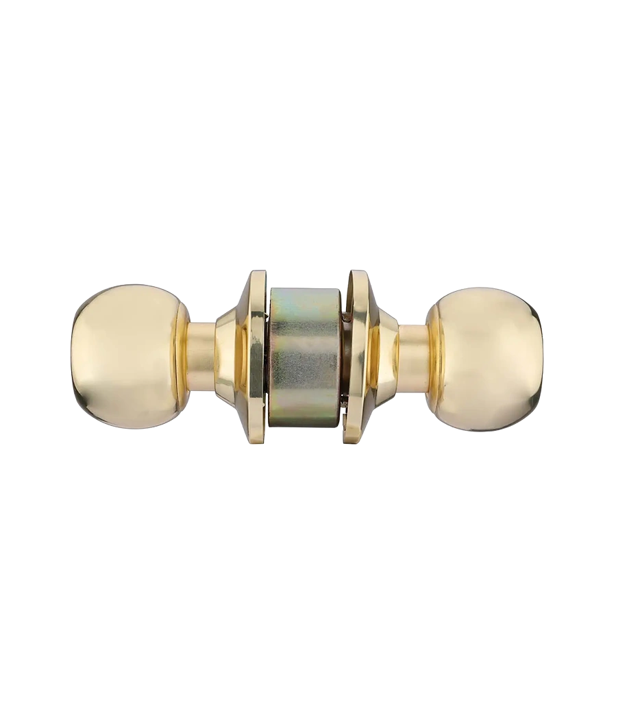 Godrej Locks Classic cylindrical knob lock in brass finish for bedrooms and offices