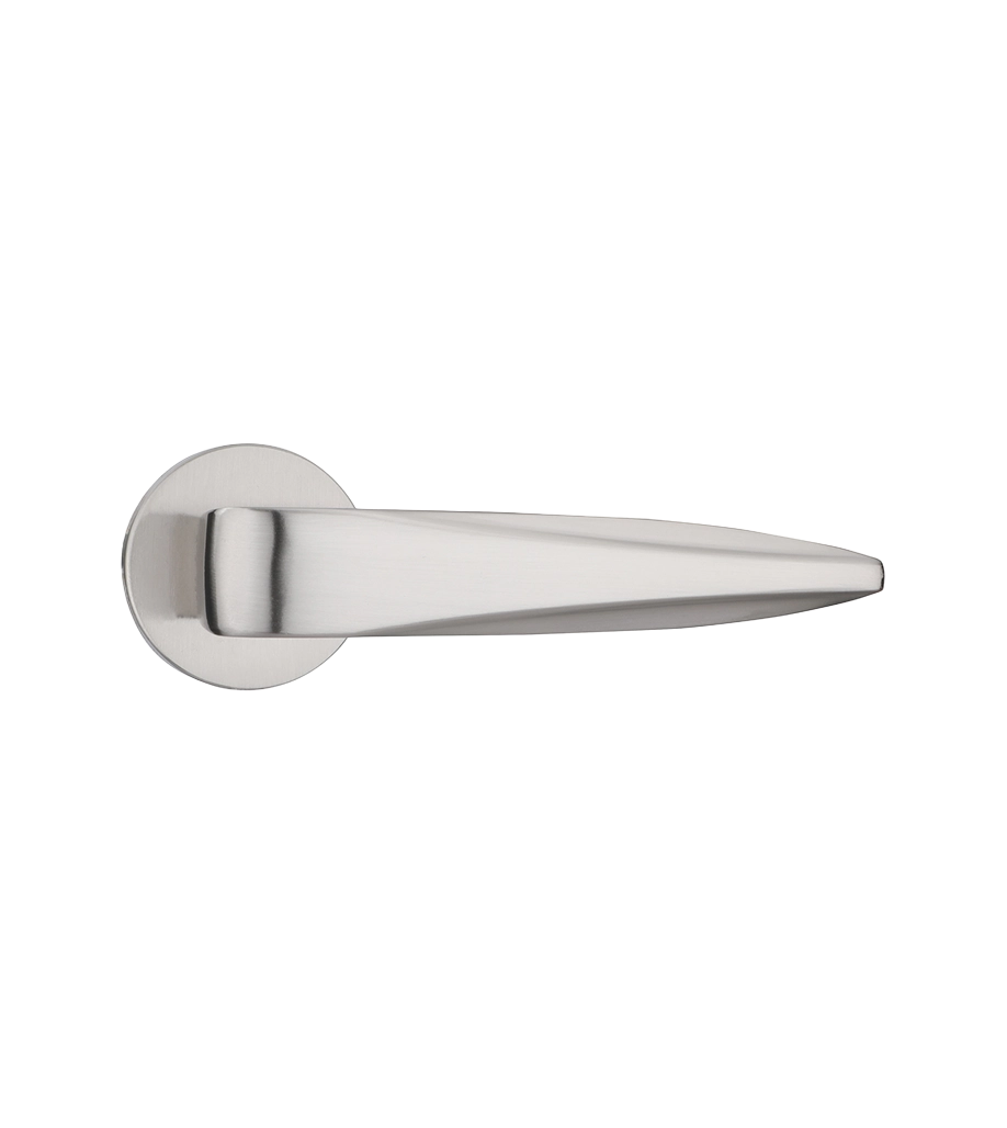 Godrej Locks HDH 03 designer rose door handle in satin steel finish