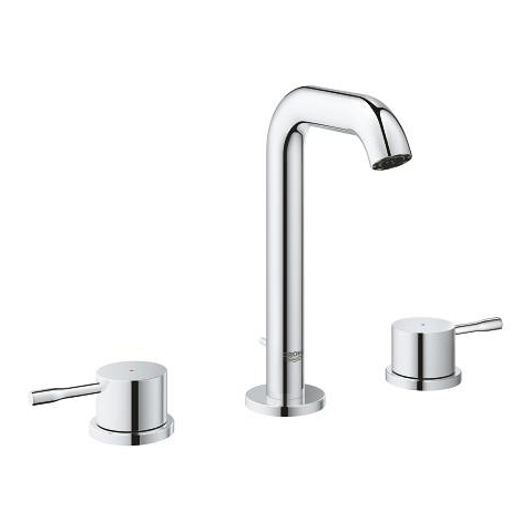 Grohe Essence three-hole widespread chrome basin mixer