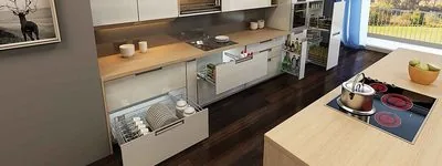 Hettich Cargo wire basket kitchen pull-out and larder storage solution