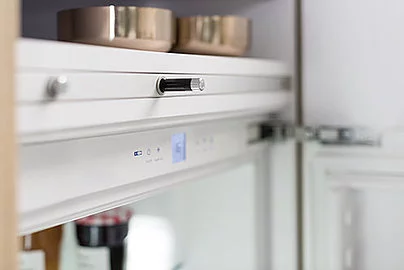 Hettich Easys push-to-open mechanism for handle-less drawers and doors