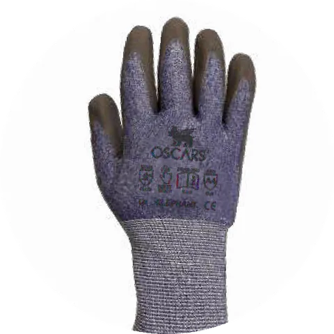OSCARS Elephant 18-gauge foam nitrile cut glove, EN 388 4543C