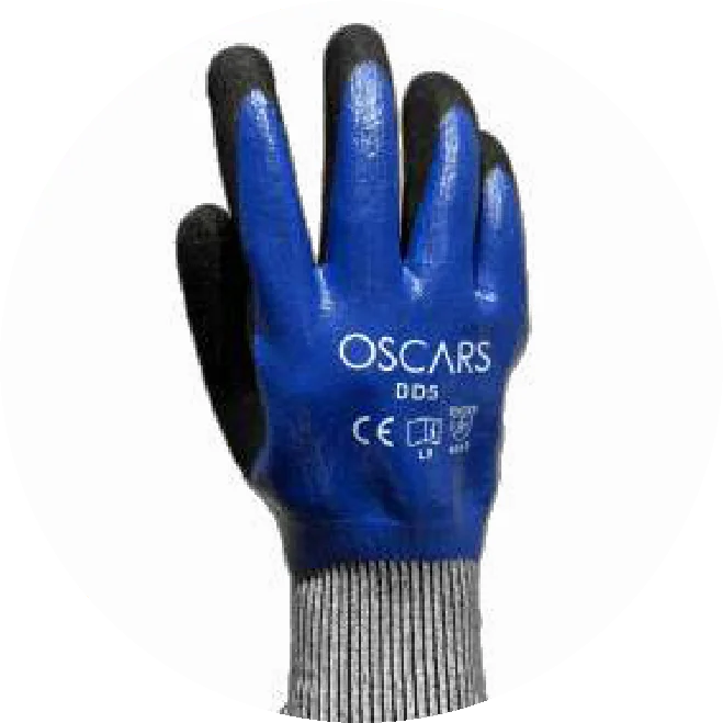 OSCARS DD5 nitrile double-coated cut-resistant glove