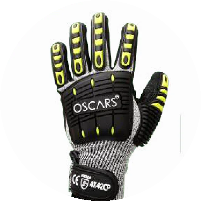 OSCARS Impact TPR cut and impact resistant glove, EN 388 4X42CP