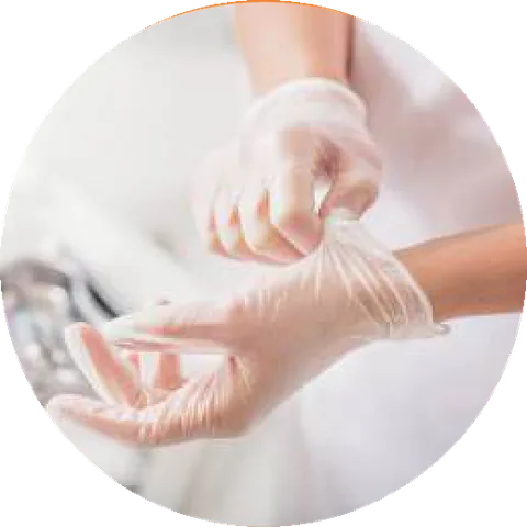 OSCARS Vinyl PVC disposable gloves