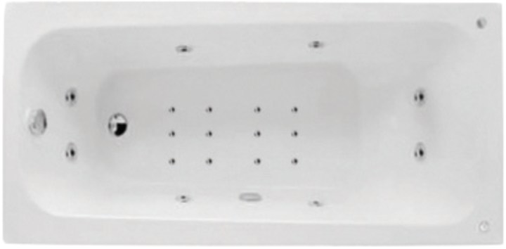 Parryware acrylic whirlpool bathtub