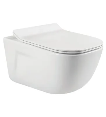 Parryware wall-hung WC with soft-close seat
