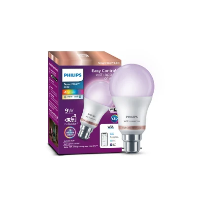 Philips Smart Wi-Fi LED bulb with Wiz app and voice control