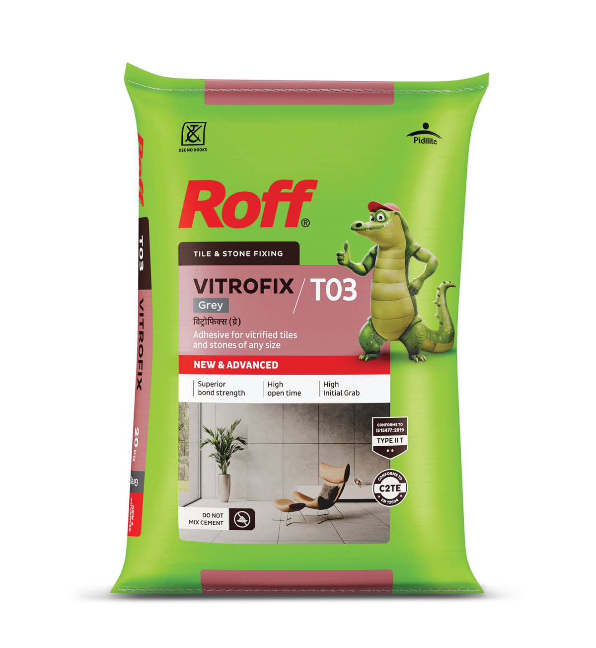 Roff Vitrofix T03 tile and stone fixing adhesive bag