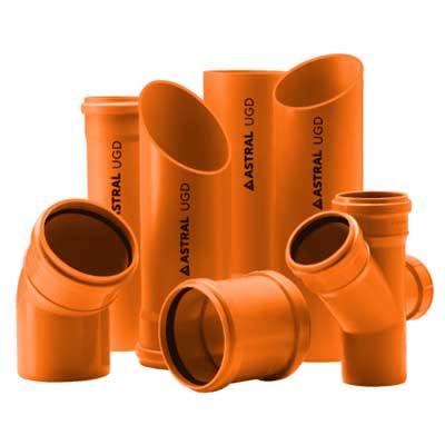 Astral underground drainage pipe