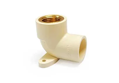Prince CPVC brass-insert elbow fitting with clamp