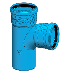 Prince SWR drainage pipe fitting with rubber seal joint