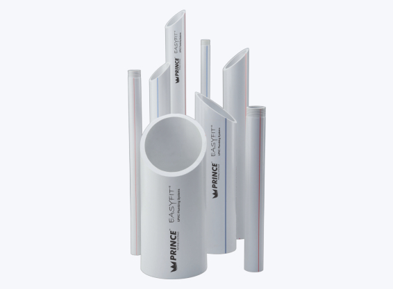 Prince EasyFit UPVC plumbing pipes for cold water supply
