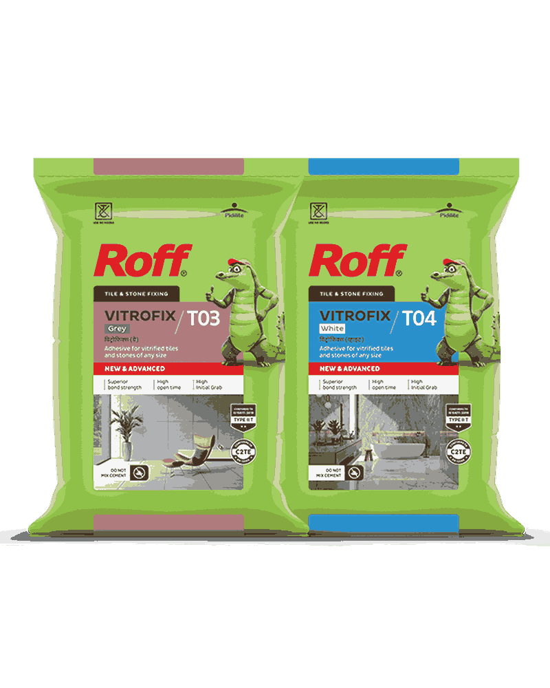 Roff Type 3 polymer-modified vitrified fixing adhesive pack