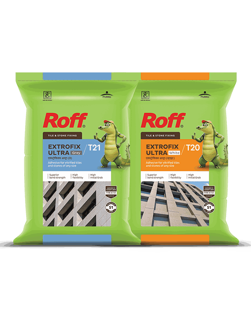Roff Type 4 high-performance fixing adhesive for large-format and exterior tiles