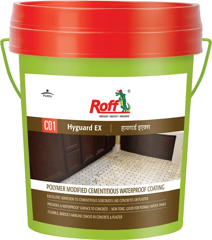 Roff Hyguard waterproofing chemical for terraces and wet areas